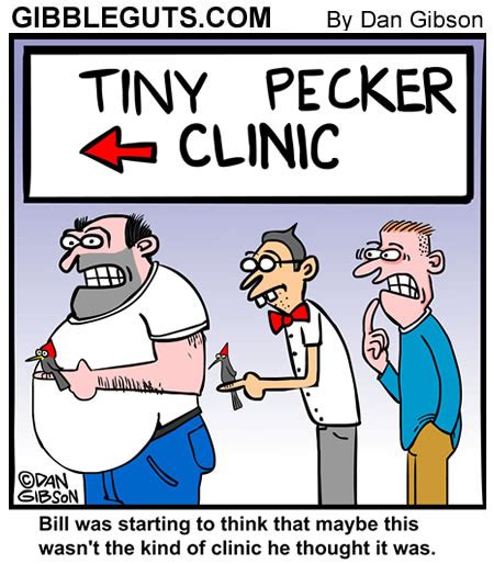 Tiny Pecker Cartoon – Gibbleguts COMICS