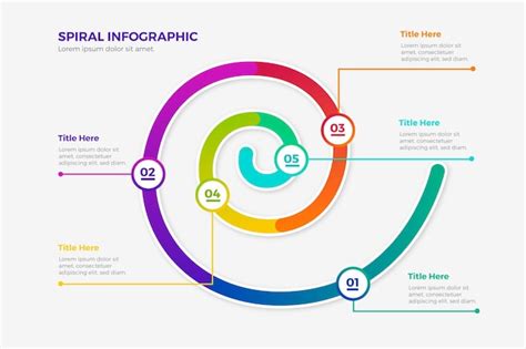 Infograf A Espiral Vector Gratis