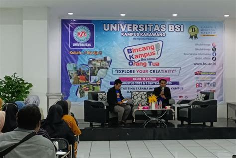 Bincang Kampus Bersama Orang Tua Universitas BSI Kampus Karawang Bangun