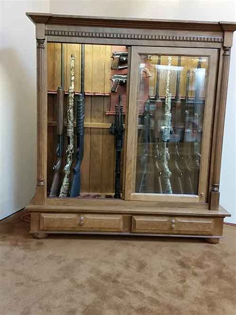 Custom Gun Cabinets Amish Custom Gun Cabinets