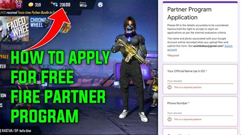 How To Join Free Fire Partner Program Free Fire Partner Program Kaise