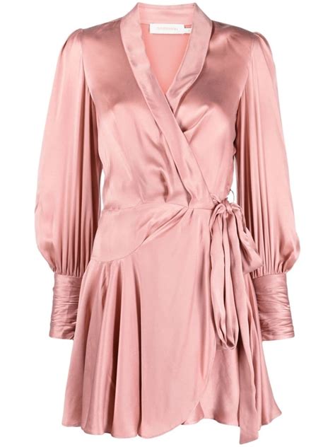 Zimmermann Silk Wrap Mini Dress Zimmermann