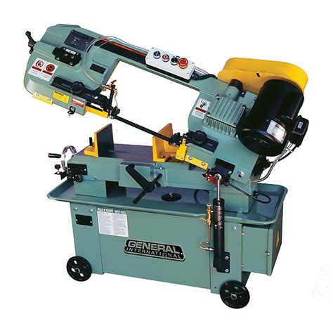 General International 9 Amp 12 in. Industrial Metal Cutting Band Saw with Mobile Base and ...