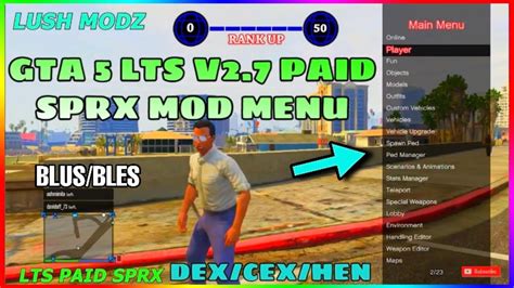 GTA 5 LTS V2 7 SPRX MOD MENU BLES BLUS 1 27 1 28 GIVE PLAYERS