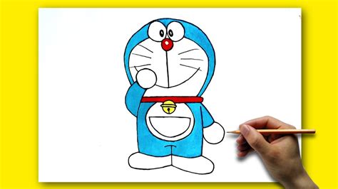 How To Draw Doraemon Step By Step Easy Doraemon Drawing For Beginners Doraemon Cartoon