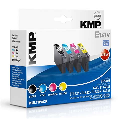 KMP Multipack E141V Kompatibel Epson T1636 16XL Tinte 4