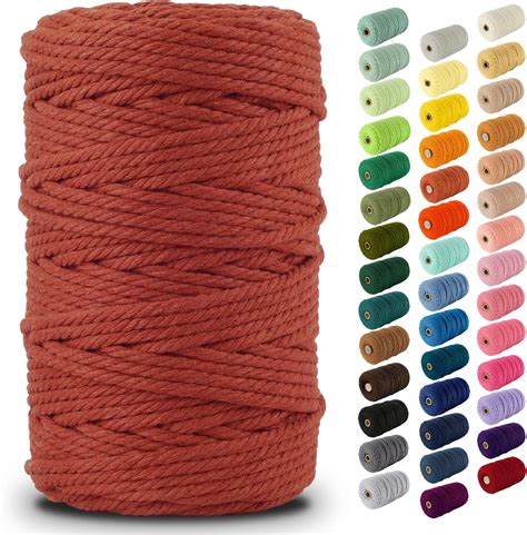 Nook Theory Hilo de macramé de 5mm 109 yardas Cuerda de macramé suave