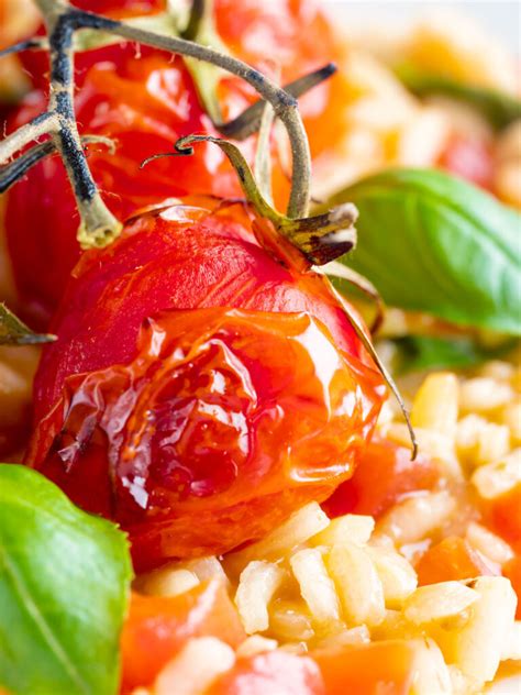 Tomato Risotto With Basil And Roasted Tomatoes Krumpli