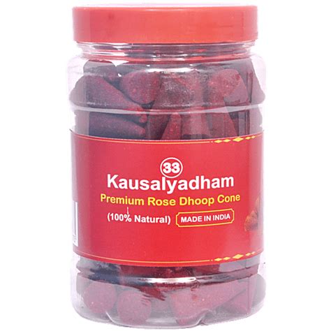 Buy Kausalyadham Premium Rose Dhoop Cone Natural Online At Best