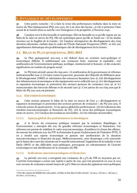 Pndes Plan National De Developpement Economique Et Social 2016 2020