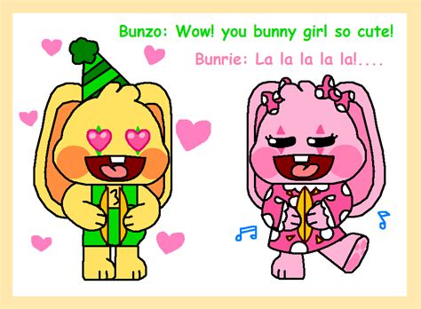 Bunzo Bunny Love Meet Bunrie Bunny Bunzobunny Oc By Cuddlesnam On