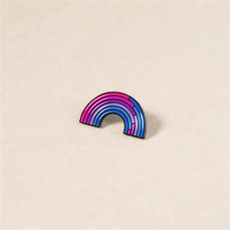 The Bisexual Rainbow Enamel Pin Pride Badges Gay Pride Badge Rainbow Pin
