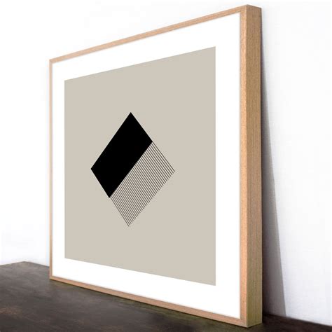 Quadro Moderno Decorativo Arte Geométrica Fundo Nude Escolha o Tamanho Decore Pronto