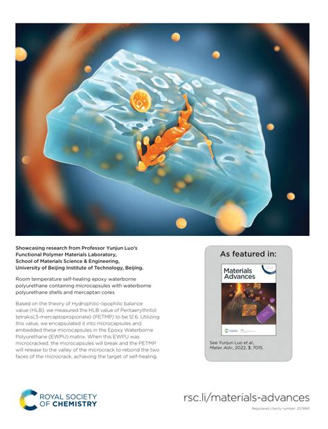 PDF Room Temperature Self Healing Epoxy Waterborne Polyurethane