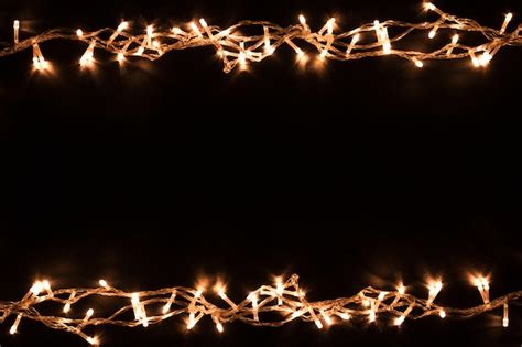 Christmas Lights Border Christmas Background With Lights Christmas