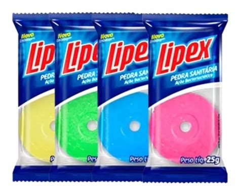 Pedra Sanitária Lipex 25g Kit 04 Unidades MercadoLivre