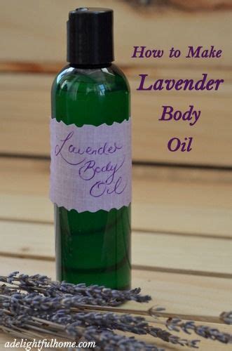 How To Make A Simple Lavender Body Oil Homemade Beauty Products Body