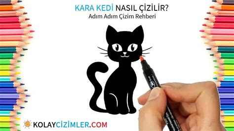 Adım Adım Kara Kedi Çizimi Kolay Çizimler