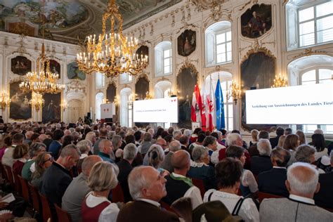 Ehrungen Des Landes Tirol BFV Innsbruck Land