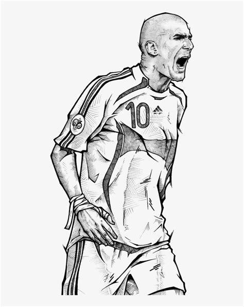 Download Zinédine Zidane Drawing Zidane Transparent PNG Download