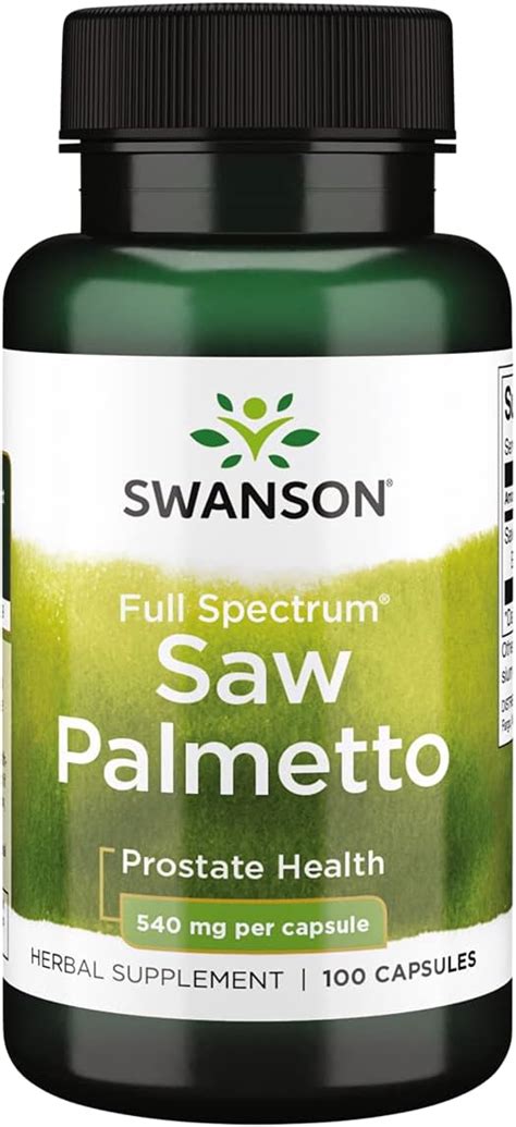 Swanson Saw Palmetto Suplemento De Hierbas Que Promueve El Apoyo A La Salud De La