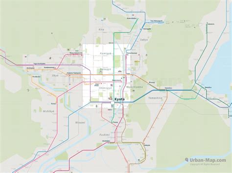 Kyoto Rail Map City Bus And Train Route Map Your Offline Travel Guide