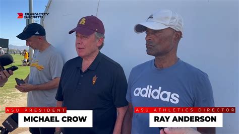 Arizona State University President Michael Crow And AD Ray Anderson