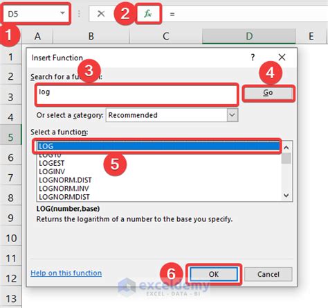 How To Calculate A Logarithm In Excel Methods Exceldemy