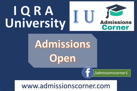 Iqra University Islamabad H 9 Campus Admissions Fall 2022