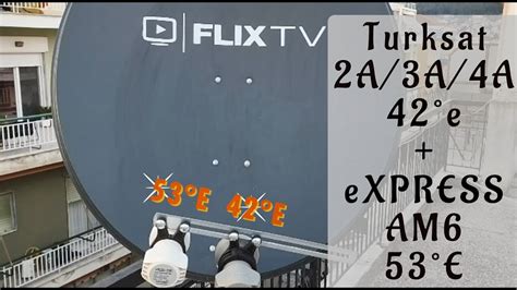 Настройка на 2 спутника Express AM6 53E Türksat 3A 4A 5B 42 E