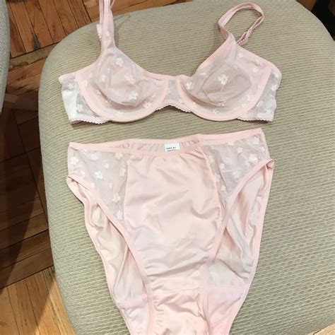 Brand New Never Warm French Bra And Panty Set Gem