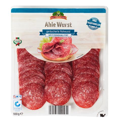 GUT DREI EICHEN Mettwurst Spezialitäten 100 g Ahle Wurst ALDI SÜD