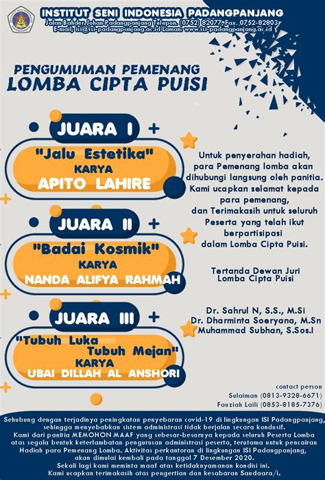 Caption Pemenang Lomba Lomba Swafoto Menulis Captio