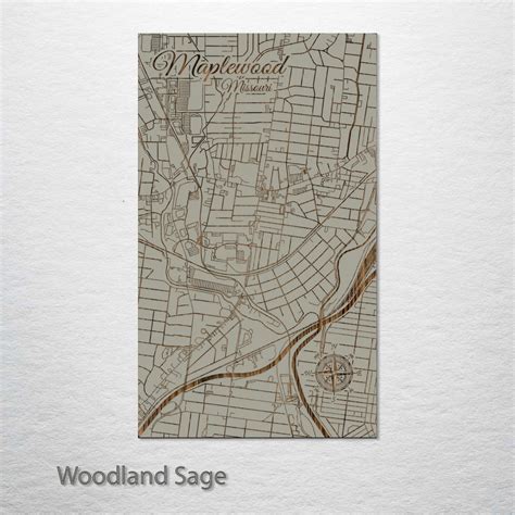 Maplewood, Missouri Street Map – Fire & Pine