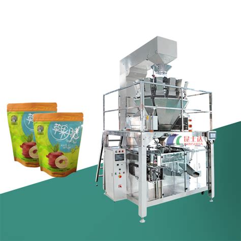 Automatic Multihead Weigher Premade Zipper Pouch Candy Nuts Packaging Machine China Food