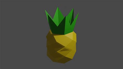 Low Poly Pineapple Blender Tutorial YouTube