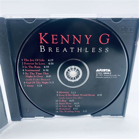 Kenny G Breathless CD 1992 Saxophone Easy Listening Jazz Music Arista