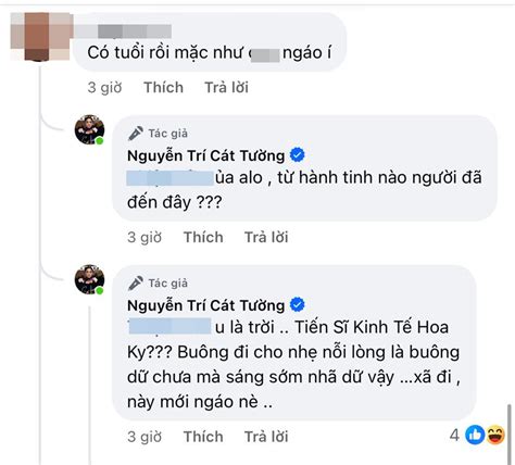 MC Cát Tường đáp trả gay gắt khi bị mỉa mai chuyện mặc đồ Saostar vn