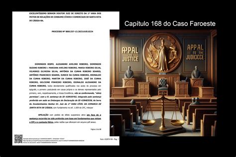 Capítulo 168 do Caso Faroeste A apelação ao Tribunal de Justiça da