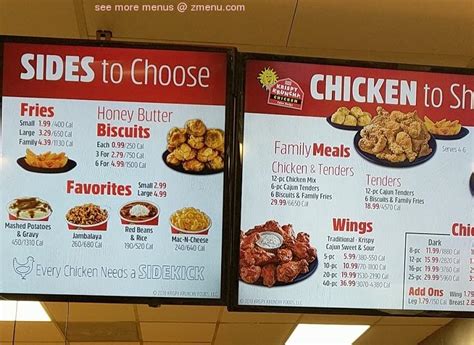 Online Menu Of Krispy Krunchy Chicken Restaurant Clinton Maryland 20735 Zmenu