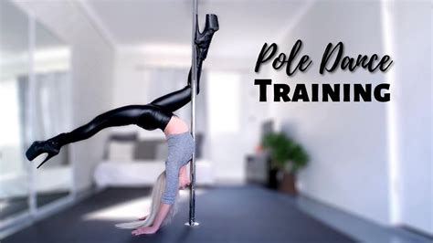 Pole Dance Training In Exotic High Heels Flexibility Low Flow