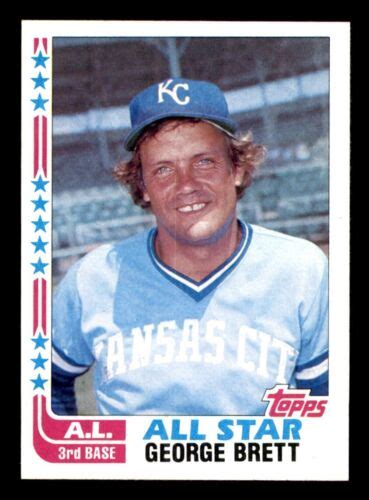 Topps Baseball George Brett Nm Mt Or Better D Ebay