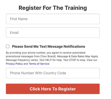 Opt In Page SMS Compliance Requirements