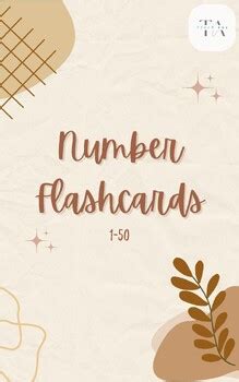 Number Flashcards (1-50) by Teach ABA | TPT