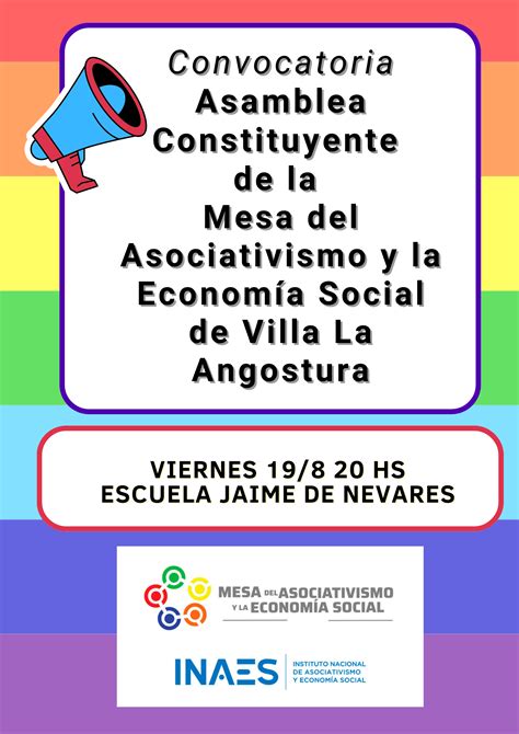 Asamblea Constituyente De La Mesa Del Asociativismo Y La Econom A