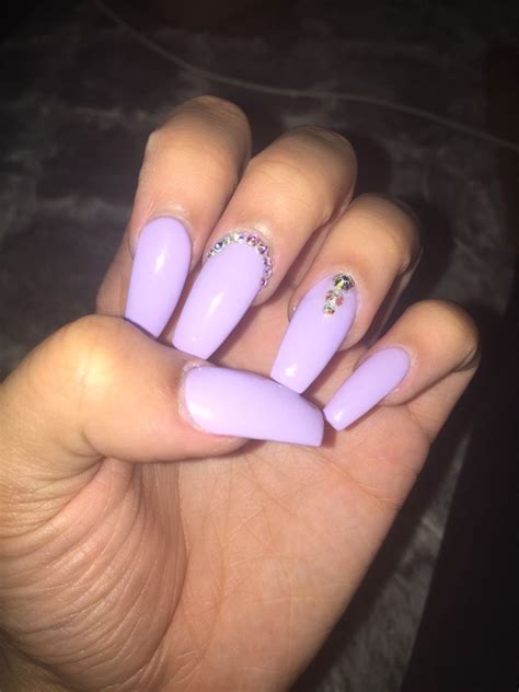 Light Purple Nail Inspiration Purple Acrylic Nails Light Purple