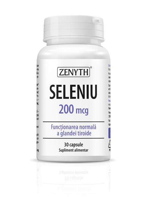 Seleniu 200mcg 30 Capsule Zenyth Dr Max Farmacie