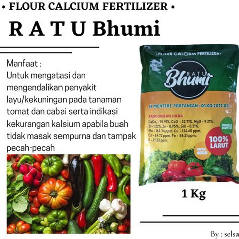 Jual Pupuk Padat Calcium Pada Sayuran Nutrisi Tanaman Agar Berbuah