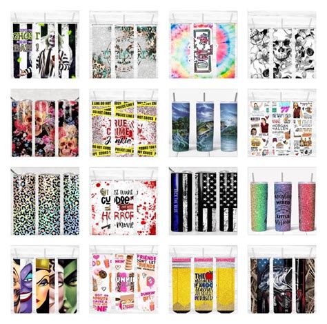 25 Sublimation Tumbler Prints 20oz Straight Tumbler Etsy