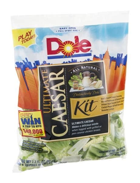 Dole Ultimate Caesar Salad Kit Hy Vee Aisles Online Grocery Shopping